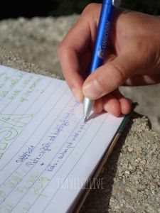 Leaving mark on Mount Ainos peak